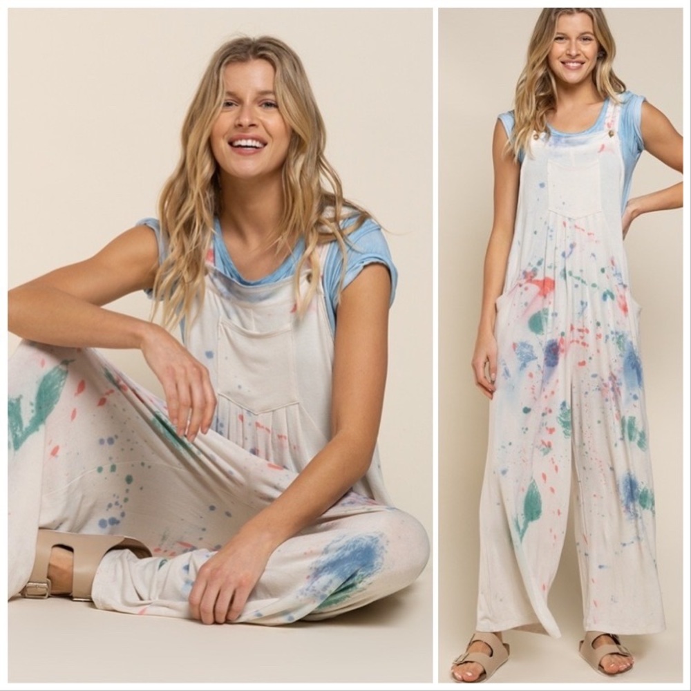 POL Paint the Town Dyed Overalls - Picture 5 of 13